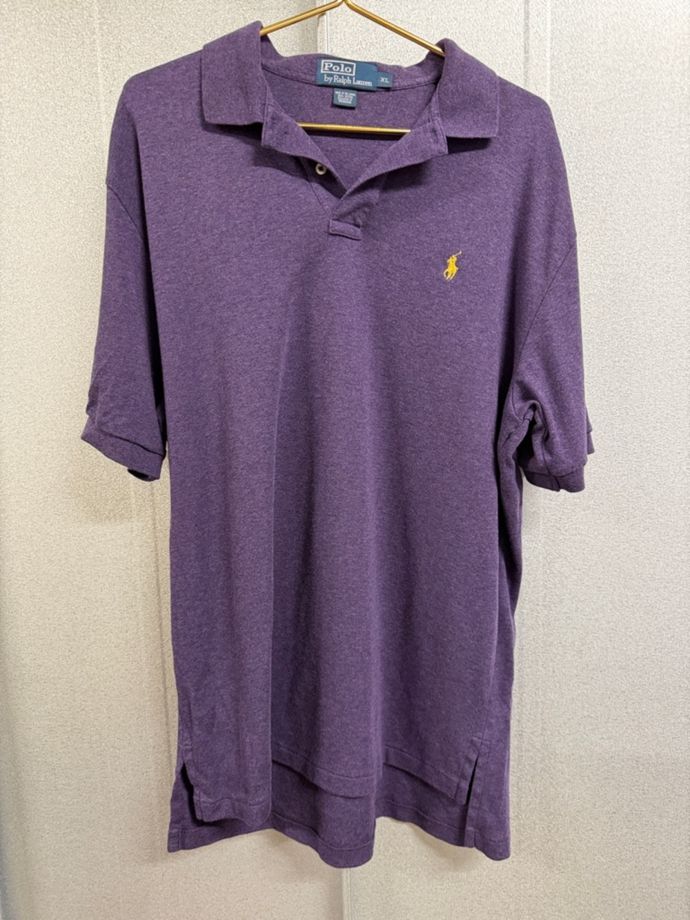Polo by Ralph Lauren Purple Short-Sleeve Polo with Yellow Pony